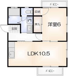 グレープハウス一番館の物件間取画像